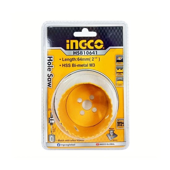 INGCO Bi-Metal Hole Saw 64mm