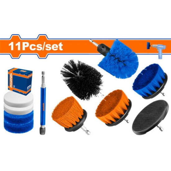 Wadfow 11-piece cleaning brush set