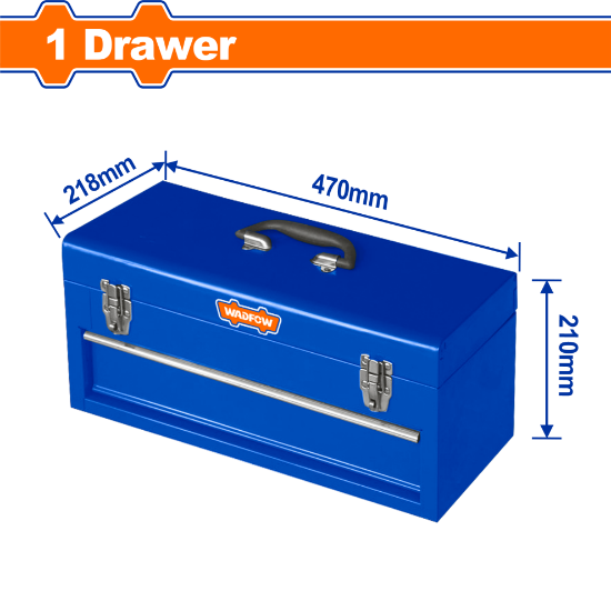 Wadfow Iron bag set with drawer, 470 x 218 x 210 mm