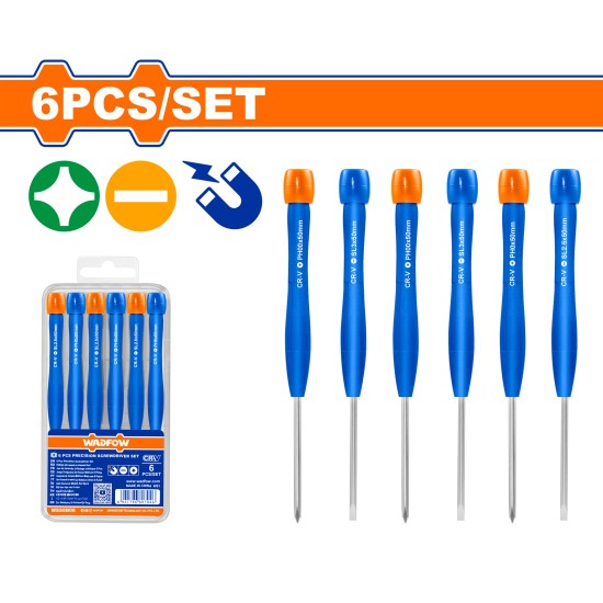 WADFOW Small Screwdriver Set 6 Pieces