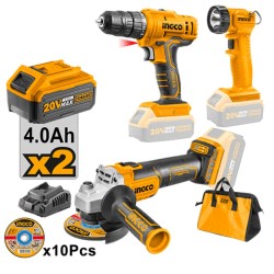 INGCO 20V 115 x 1.2mm rocket and electric drill + 10 discs
