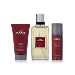 Habit Rouge by Gurelain 3 pc Set Fragrance