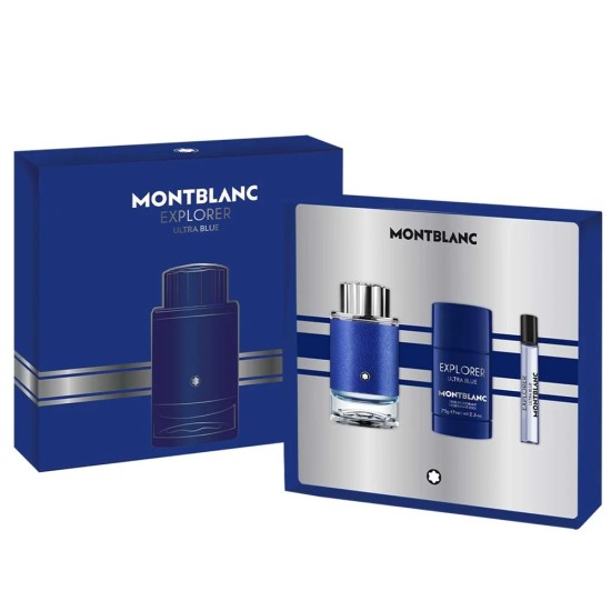 Montblanc Men's Explorer Ultra Blue Gift Set Fragrances