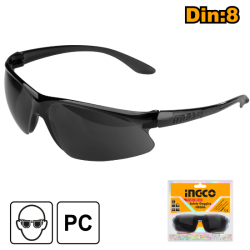 INGCO Dark shade: 8 Black protection glasses