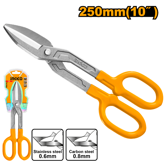 Ingco 10"(250 mm) sheet metal scissors