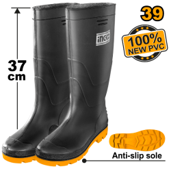 INGCO Rain Safety boots Black 39
