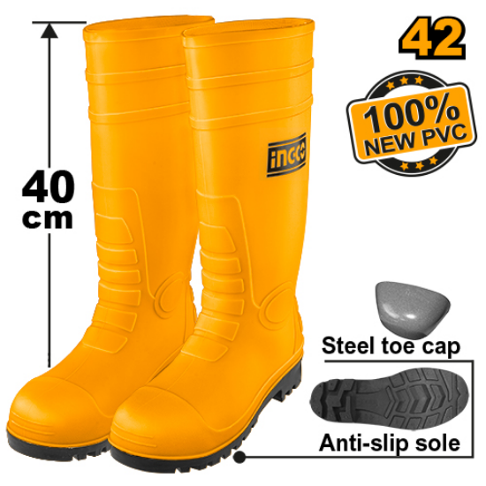 INGCO 42 Kuchuk work boots with finger protection