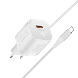 Promate 33W Super Speed Wall Charger with Quick Charge 3.0 & USB-C Power Delivery