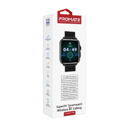 Promate SuperFit™ Smartwatch With Handsfree Support