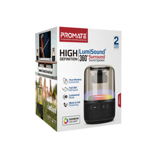 Promate HD LumiSound 360° Surround Sound Speaker