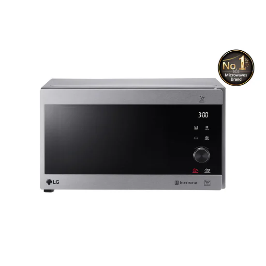 LG Microwave oven 42L, Smart Inverter, Even Heating and Easy Clean, Stainless color