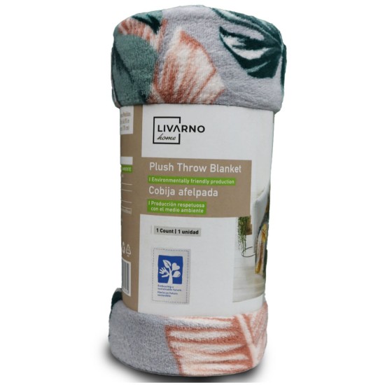 Livarno Small Blankets (130 Cm*170 Cm- Leaf)