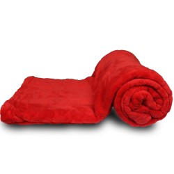 Livarno Large Super Soft Cozy Srow Blanket (150*200CM- Red)