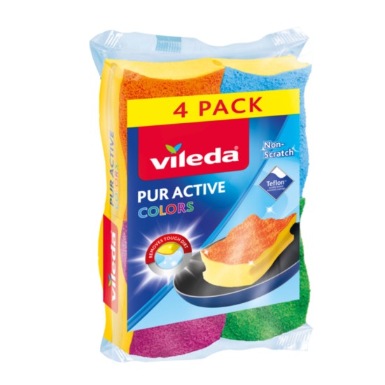 Vileda Pur Active Colors 4 pack