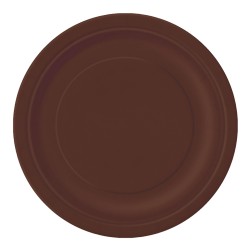 Unique Brown Paper Plates 16ct