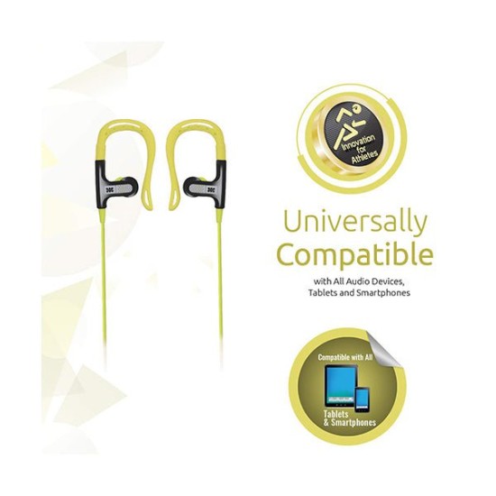 Promate, Glitzy Wired Earphones, 3.5mm in-Ear Noise Isolating Earhook Over-Ear Headphones with Noise Cancelling and Built-in Mic