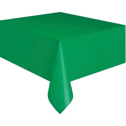 Unique Party -  Plastic Tablecover - Emerald Green