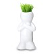 hair man plant Kung Full Mini White Grass Doll Hair Men Garden Plant Ceramic Bonsai Pots