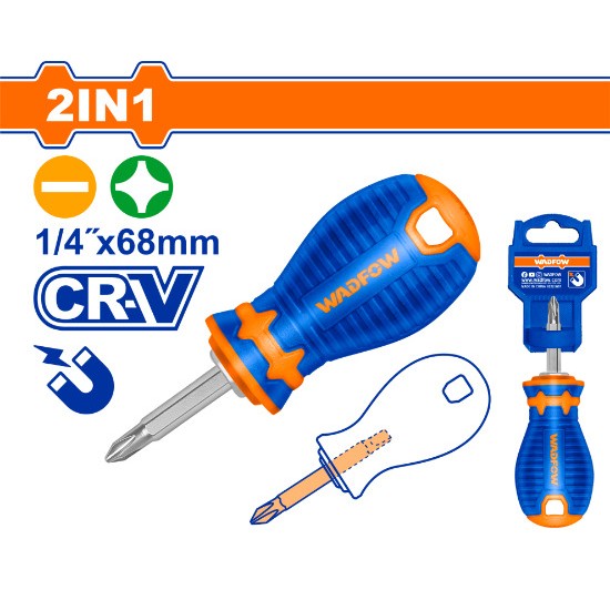 Wadfow 2 in 1 short screwdriver