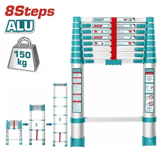 Total Telescopic Ladder 8 steps