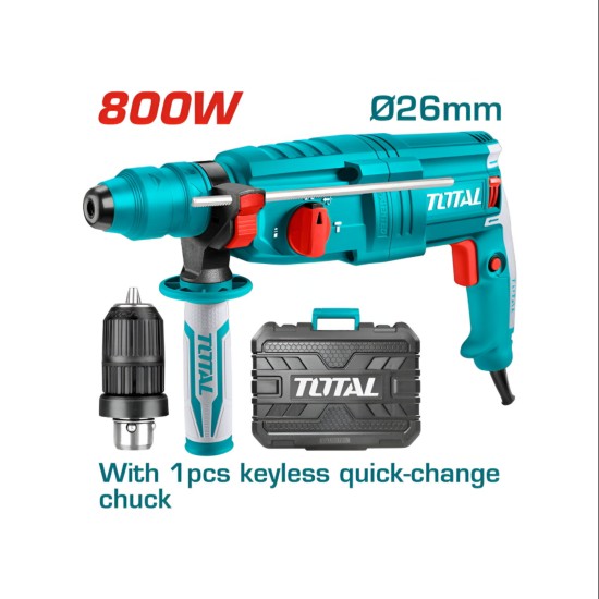 Total Rotary Hammer Sds-Plus 800W With Chuck