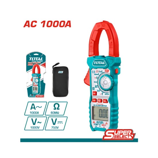 Total  1000A/600V AC digital clamp meter