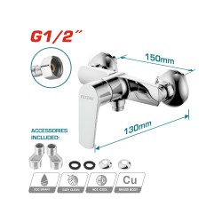 Total Single Lever Shower Mixer