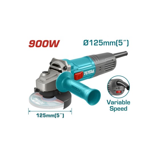 Total Angle Grinder 900W - 125mm With Adjustable Speed