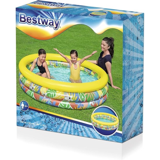 Bestway-Floral Paradise  round 3-rings pool