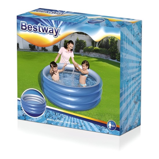 Bestway-Big mettalic 3-ring  round pool