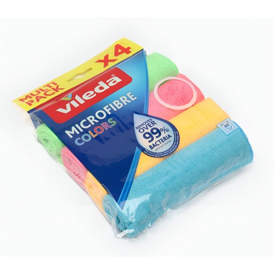 Vileda - Microfiber Colors - Pack x4