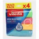 Vileda - Microfiber Colors - Pack x4
