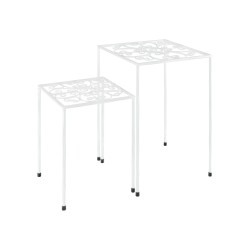 Livarno - Set Of Metal Planting Tables - 2 Pcs 