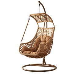 Wicker Comfortable Drop Hanging Chair with Cushion
