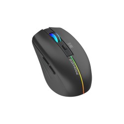 Promate 2.4GHz Wireless Ergonomic Optical Mouse with LED Rainbow Lights