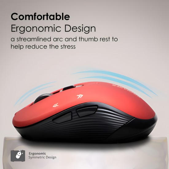 Promate Optical Tracking Wireless Ergonomic Mouse