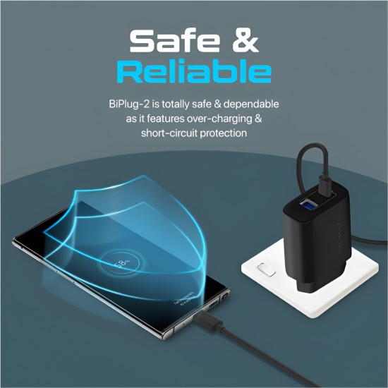 Promate 17W High-Speed Dual Port Charger
