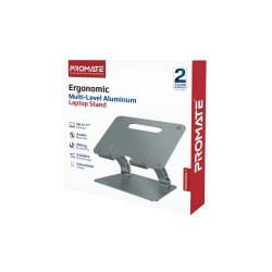 Promate Ergonomic Multi-Level Aluminum Laptop Stand