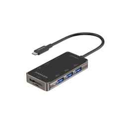 Promate Ultra-Compact USB-C Hub with 100W Power Delivery