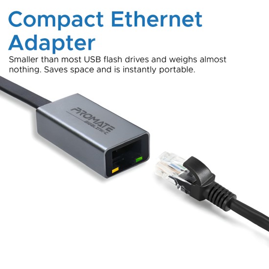 Promate High Speed USB-C to Gigabit Ethernet Adapter