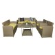 Desert Oasis Wicker Patio Set - 6 Seaters with Dining Table