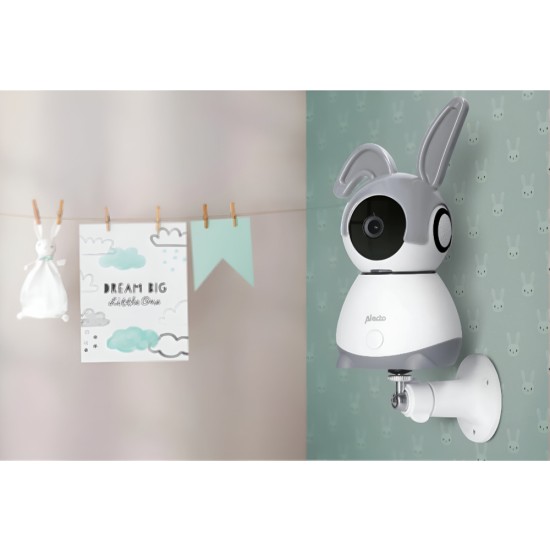 Alecto - Wi-fi baby monitor with camera - White/Grey