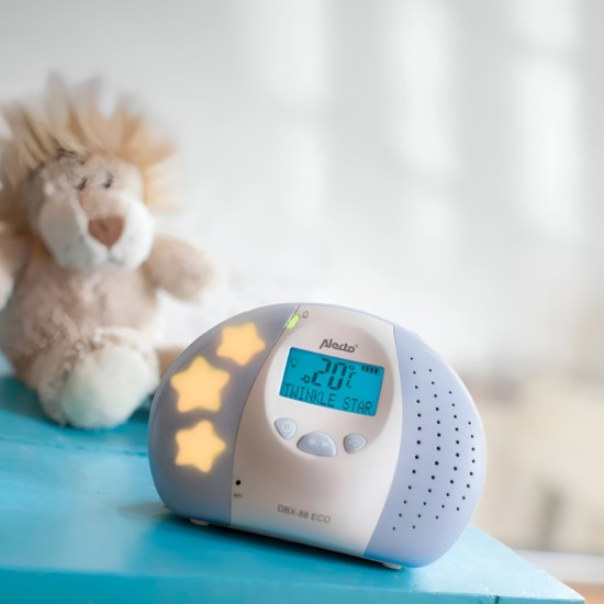 Alecto - Full Eco Dect baby monitor with display (from 50m to 300m)