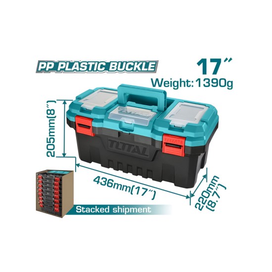 Total Plastic Tool Box 17"