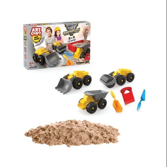 Art Craft - Working Machines Kinetic Play Sand Set