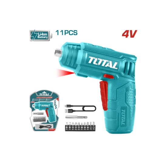 Total Lithium-Ion cordless screwdriver 4V