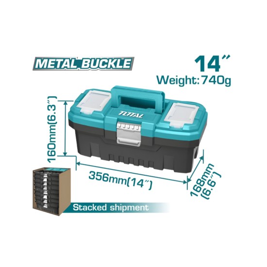 Total 14″ Plastic Tool Box