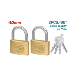 Total 2Pcs key-alike brass padlock set