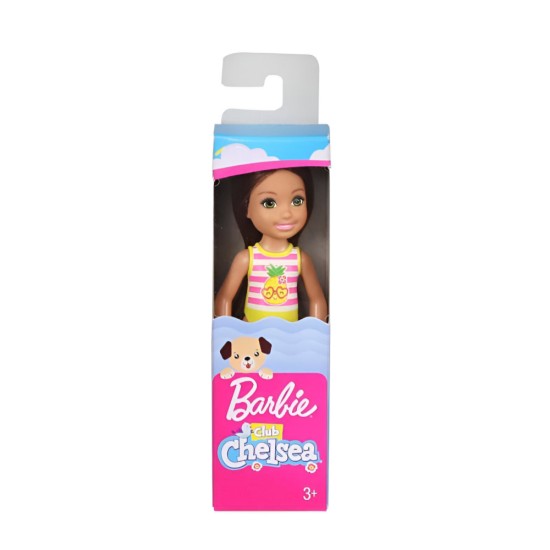 Barbie Club Chelsea Beach Doll, 6-Inch Brunette Hair