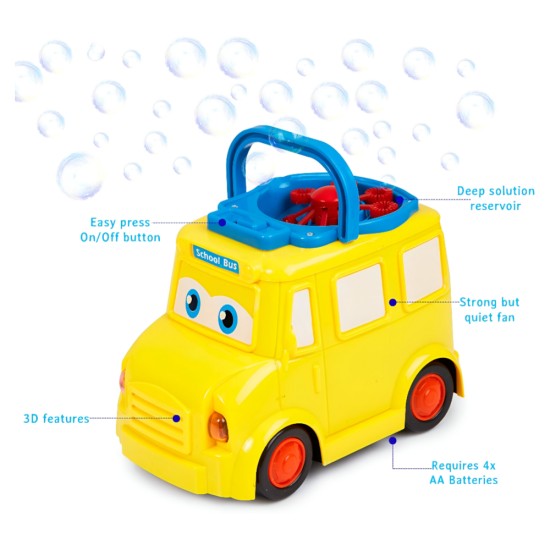 Wanna Bubbles-School Bus Bubble Machine